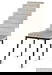 Krzesło tapicerowane VALVA LINE VELVET GREY